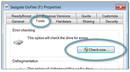 How to use the Windows Disk Error Checking feature on an external drive | Seagate Support UK